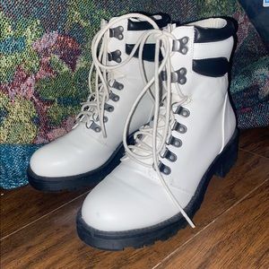 MIA White Combat Boots